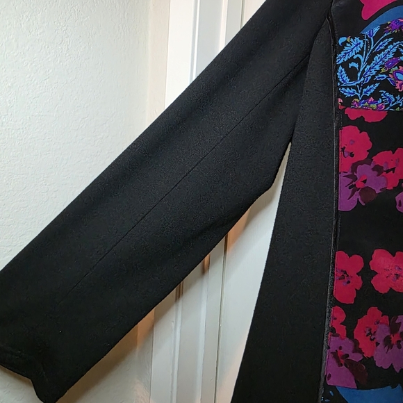 Coldwater Creek Pattern Floral Print Ponte Jacket PXL - Picture 4 of 10